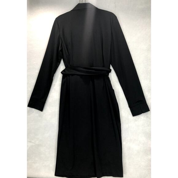 Pamela Dennis PCG Womens Black Long Sleeve Wrap Dress Size L -NWT - Picture 2 of 6